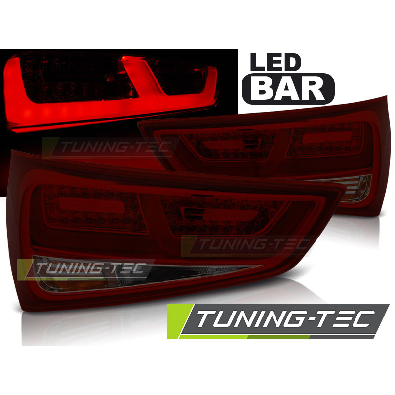 Fanali Posteriori LED Rosso Fumé per Audi A1 2010-12/2014 (Cod. TT-LDAUC9)