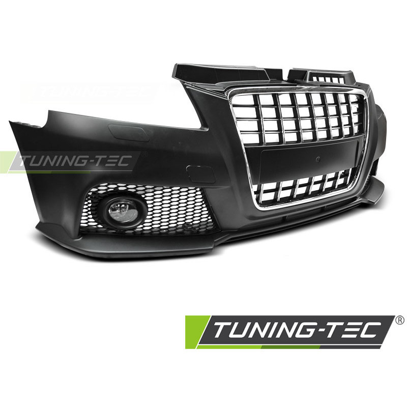 Paraurti Anteriore Cromato Nero per Audi A3 2008-2012 (Cod. TT-ZPAU13)