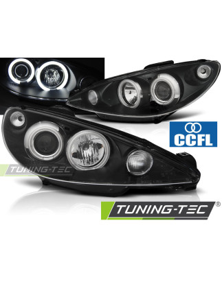 Fari Anteriori Angel Eyes per Peugeot 206 Ccfl Dal 2002 (Cod. TT-LPPE29)
