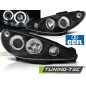 Fari Anteriori Angel Eyes per Peugeot 206 Ccfl Dal 2002 (Cod. TT-LPPE29)