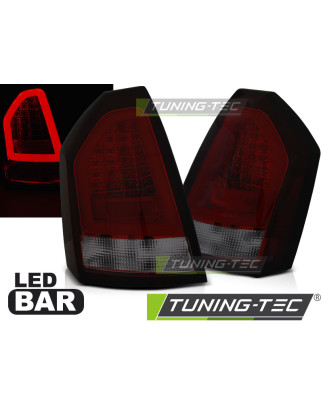 Fanali Posteriori LED Rosso Fumé per Chrysler 300C 2005-2008 (Cod. TT-LDCH17)