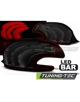 Fanali Posteriori LED Rosso Fumé per Peugeot 208 04/2012-06/2015 (Cod. TT-LDPE09)