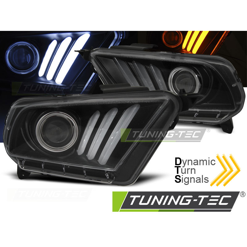 Fanali Posteriori Nero per Ford Mustang V 2010-2013 (Cod. TT-LPFO71)