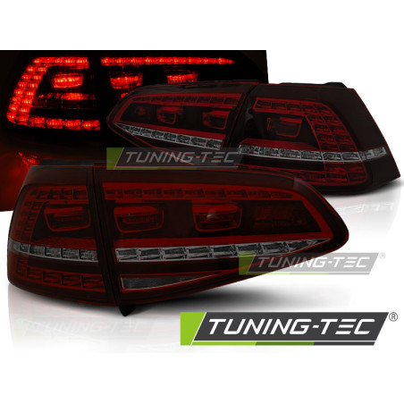 Fanali Posteriori LED Rosso Fumé per Volkswagen Golf 7 2013-2017 (Cod. TT-LDVWE9)