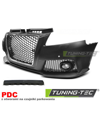 Paraurti Anteriore Cromato Nero per Audi A3 2008-2012 (Cod. TT-ZPAU07)