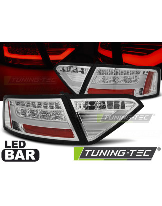 Fanali Posteriori LED Cromato per Audi A5 2007-06/2011 (Cod. TT-LDAUE0)