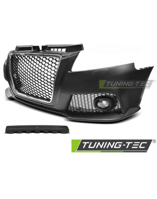Paraurti Anteriore Cromato Nero per Audi A3 2008-2012 (Cod. TT-ZPAU09)