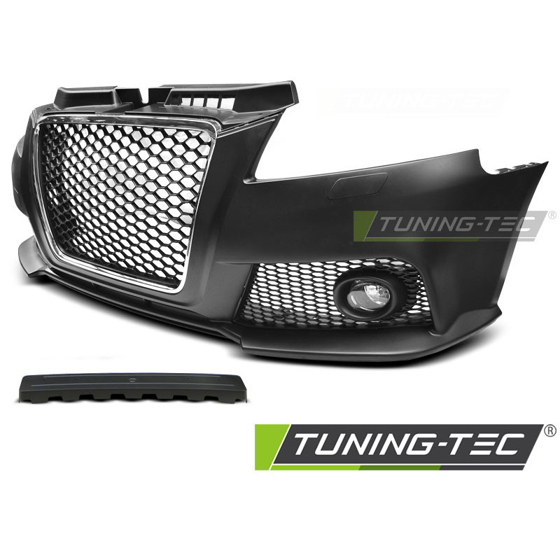 Paraurti Anteriore Cromato Nero per Audi A3 2008-2012 (Cod. TT-ZPAU09)