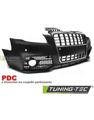 Paraurti Anteriore Cromato Nero per Audi A4 2004-2008 (Cod. TT-ZPAU19)