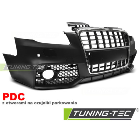 Paraurti Anteriore Cromato Nero per Audi A4 2004-2008 (Cod. TT-ZPAU19)