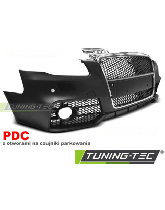 Paraurti Anteriore Cromato Nero per Audi A4 2004-2008 (Cod. TT-ZPAU15)