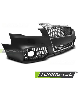 Paraurti Anteriore Cromato Nero per Audi A4 2004-2008 (Cod. TT-ZPAU17)