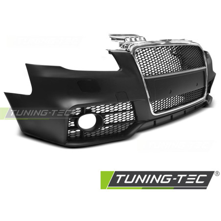 Paraurti Anteriore Cromato Nero per Audi A4 2004-2008 (Cod. TT-ZPAU17)