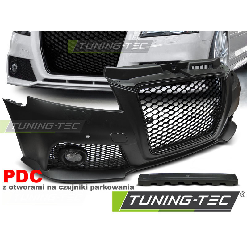 Paraurti Anteriore Nero per Audi A3 2008-2012 (Cod. TT-ZPAU06)