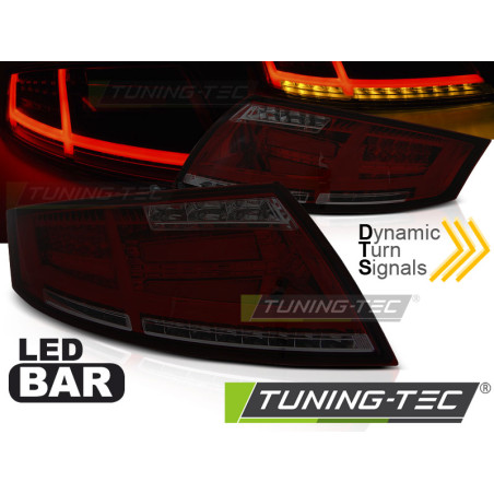 Fanali Posteriori LED Rosso Fumé per Audi Tt 04/2006-02/2014 (Cod. TT-LDAUD2)