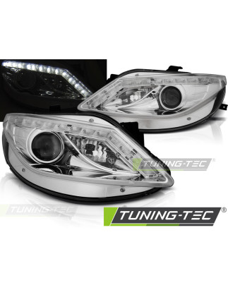 Fari Anteriori Luci Diurne Cromato per Seat Ibiza 6J 06/2008-2012 (Cod. TT-LPSE31)