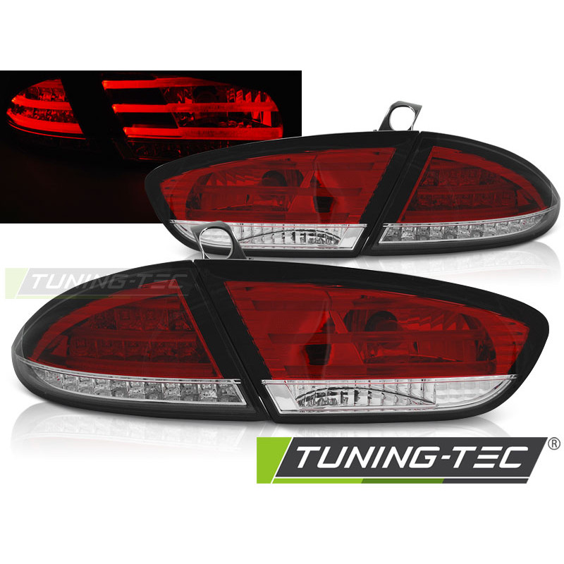 Fanali Posteriori LED Rosso/bianco per Seat Leon 03/2009-2012 (Cod. TT-LDSE26)