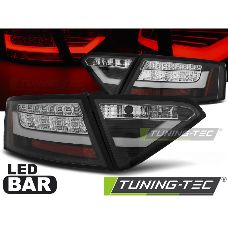 Fanali Posteriori LED Nero per Audi A5 2007-06/2011 (Cod. TT-LDAUE1)