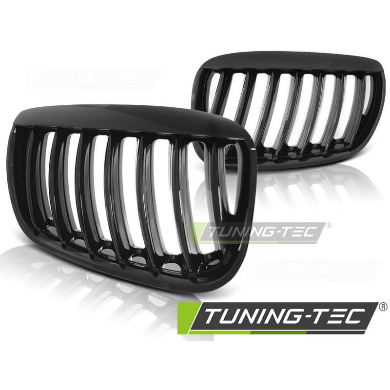 Griglia Frontale Nero Lucido Nero per BMW X5 E53 2004-2006 (Cod. TT-GRBM70)