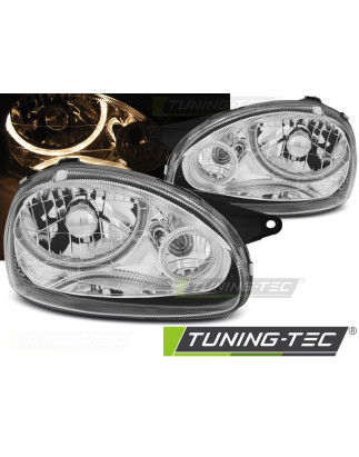 Fari Anteriori Angel Eyes per Opel Corsa B 02/1993-10/2000 (Cod. TT-LPOP90)