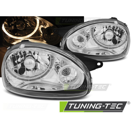 Fari Anteriori Angel Eyes per Opel Corsa B 02/1993-10/2000 (Cod. TT-LPOP90)