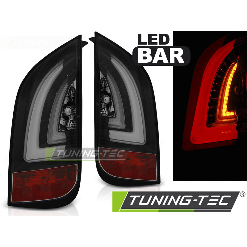 Fanali Posteriori LED Nero per Volkswagen Up! /skoda Citigo 12.11- Dal 03/2011 (Cod. TT-LDVWF5)
