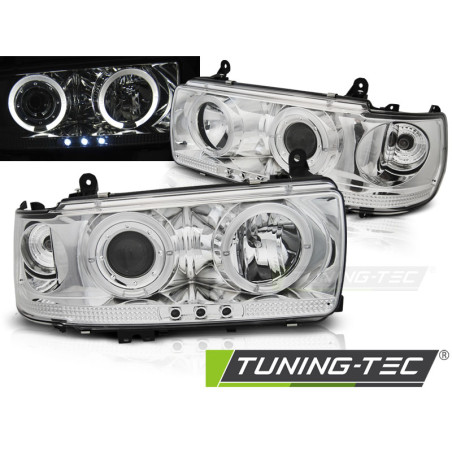 Fanali Posteriori Cromato per Toyota Land Cruiser Fj 80 1990-1997 (Cod. TT-LPTO26)