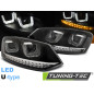 Fari Anteriori LED Nero per Volkswagen Polo 6R 2009-03/2014 (Cod. TT-LPVWN0)