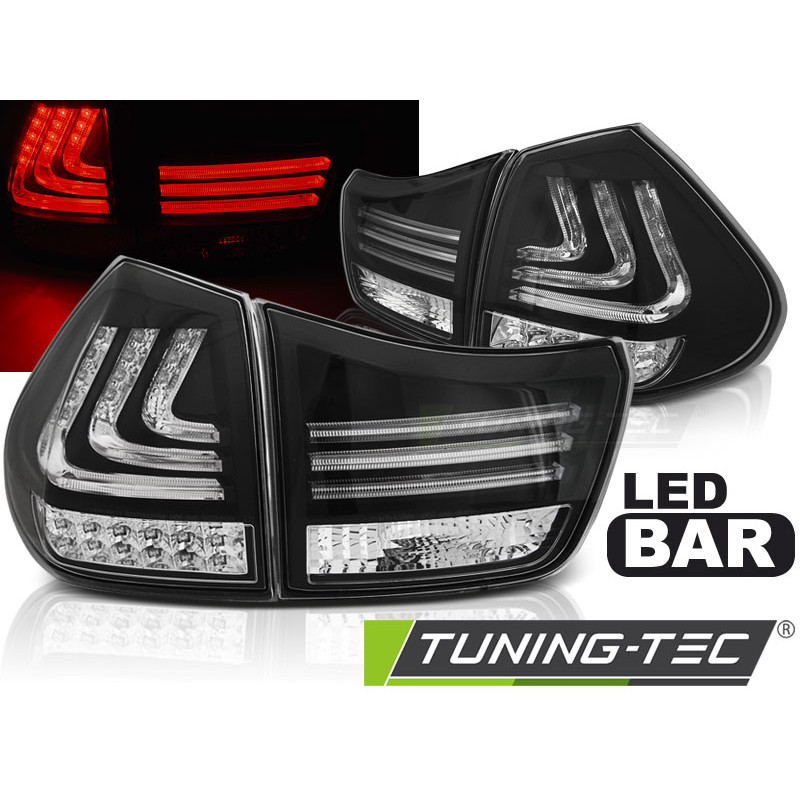 Fanali Posteriori LED Nero per Lexus Rx 330/350 2003-2008 (Cod. TT-LDLE01)
