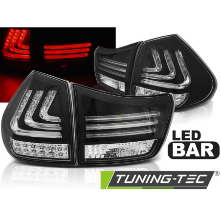 Fanali Posteriori LED Nero per Lexus Rx 330/350 2003-2008 (Cod. TT-LDLE01)
