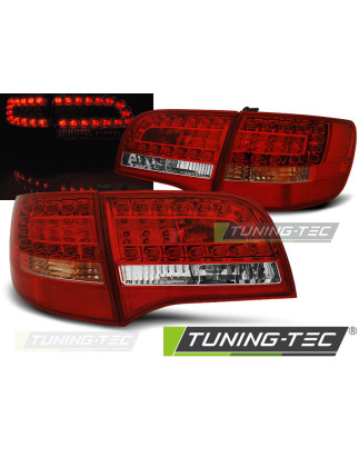 Fanali Posteriori LED Rosso/bianco per Audi A6 C6 Avant 2005-2008 (Cod. TT-LDAUD8)