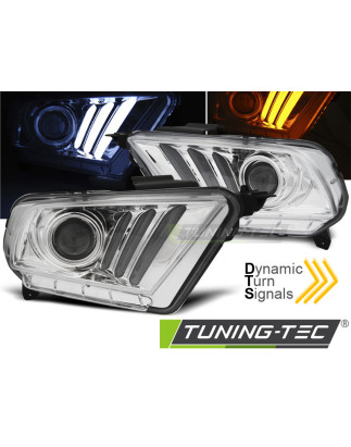 Fanali Posteriori Cromato per Ford Mustang V 2010-2013 (Cod. TT-LPFO70)