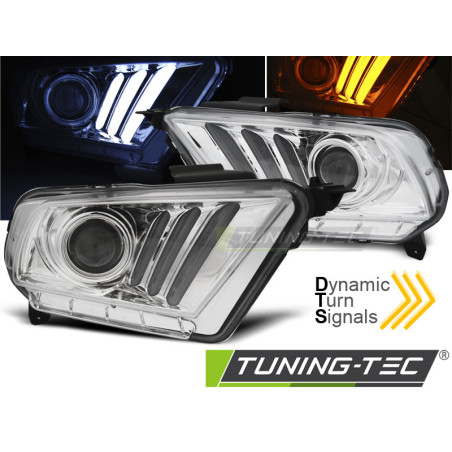 Fanali Posteriori Cromato per Ford Mustang V 2010-2013 (Cod. TT-LPFO70)