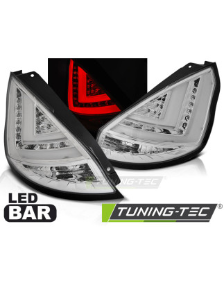 Fanali Posteriori LED Cromato per Ford Fiesta Mk7 Hb 2008-2012 (Cod. TT-LDFO44)
