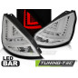 Fanali Posteriori LED Cromato per Ford Fiesta Mk7 Hb 2008-2012 (Cod. TT-LDFO44)