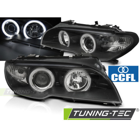Fari Anteriori Angel Eyes per BMW E46 04/2003-2006 (Cod. TT-LPBMH3)
