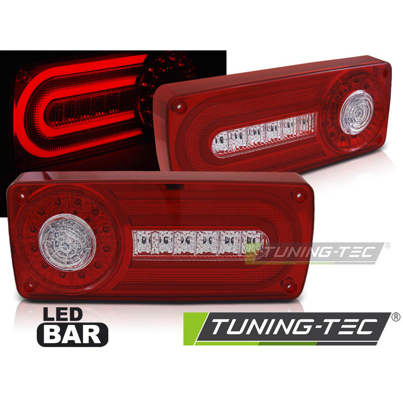 Fanali Posteriori LED Rosso/bianco per Mercedes-Benz W463 G-klasa 1990-2012 (Cod. TT-LDMEA6)