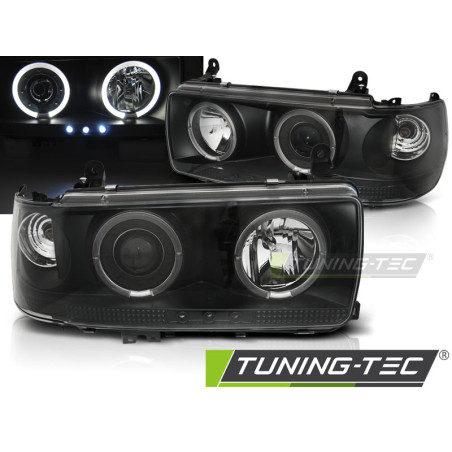 Fanali Posteriori Nero per Toyota Land Cruiser Fj 80 1990-1997 (Cod. TT-LPTO27)
