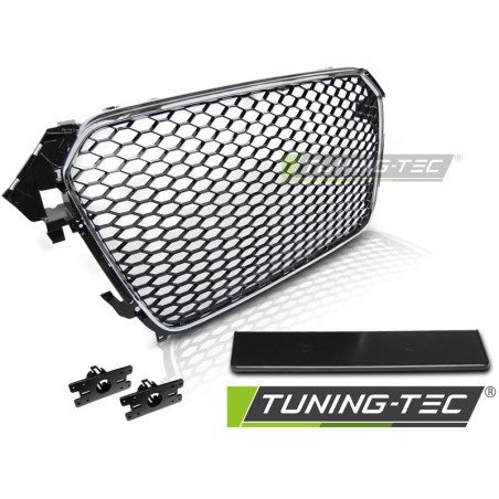 Griglia Frontale Cromato Nero per Audi A4 B8 11/2011-2015 (Cod. TT-GRAU43)