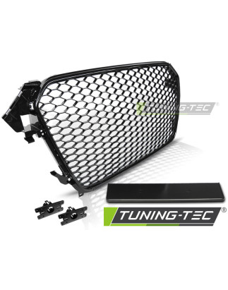 Griglia Frontale Nero Lucido Nero per Audi A4 B8 11/2011-2015 (Cod. TT-GRAU42)