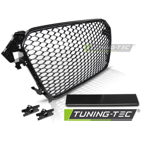 Griglia Frontale Nero Lucido Nero per Audi A4 B8 11/2011-2015 (Cod. TT-GRAU42)
