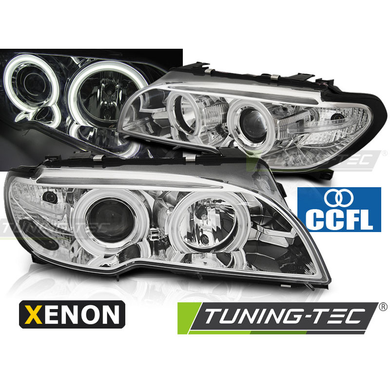 Fari Anteriori Angel Eyes per BMW E46 04/2003-2006 (Cod. TT-LPBMH4)