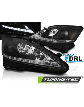 Fari Anteriori con Luci Diurne Luci Diurne DRL Nero per Lexus Is 2006-2013 (Cod. TT-LPLE04)
