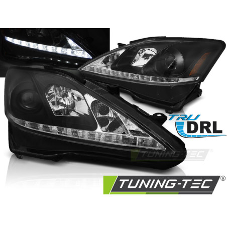 Fari Anteriori con Luci Diurne Luci Diurne DRL Nero per Lexus Is 2006-2013 (Cod. TT-LPLE04)