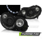 Fari Anteriori Luci Diurne Nero per Mercedes-Benz Clk W209 2003-2010 (Cod. TT-LPMEA6)