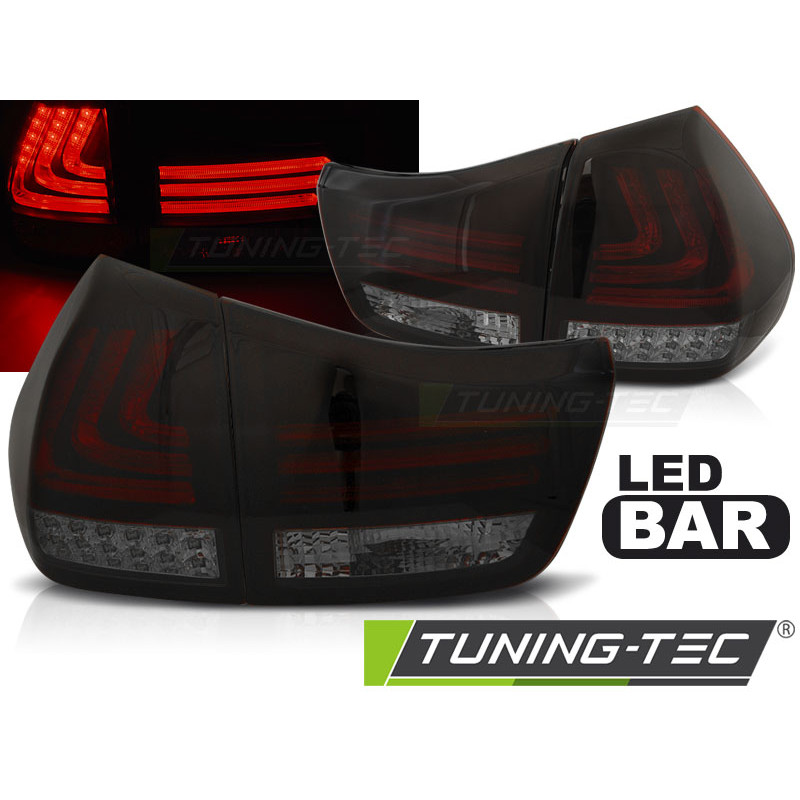 Fanali Posteriori LED Nero Rosso Fumé per Lexus Rx 330/350 2003-2008 (Cod. TT-LDLE03)
