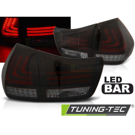 Fanali Posteriori LED Nero Rosso Fumé per Lexus Rx 330/350 2003-2008 (Cod. TT-LDLE03)