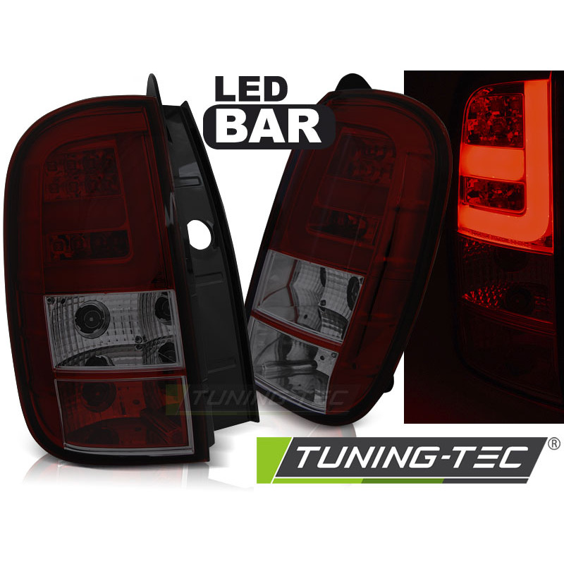 Fanali Posteriori LED Rosso Fumé per Dacia Duster Dal 04/2010 (Cod. TT-LDDA03)