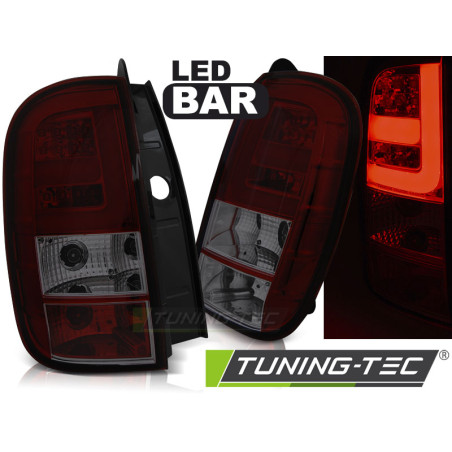 Fanali Posteriori LED Rosso Fumé per Dacia Duster Dal 04/2010 (Cod. TT-LDDA03)