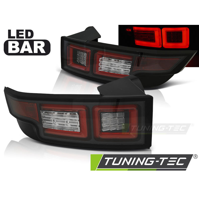 Fanali Posteriori LED Nero per Land Rover Range Rover Evoque 2011-2018 (Cod. TT-LDLR03)